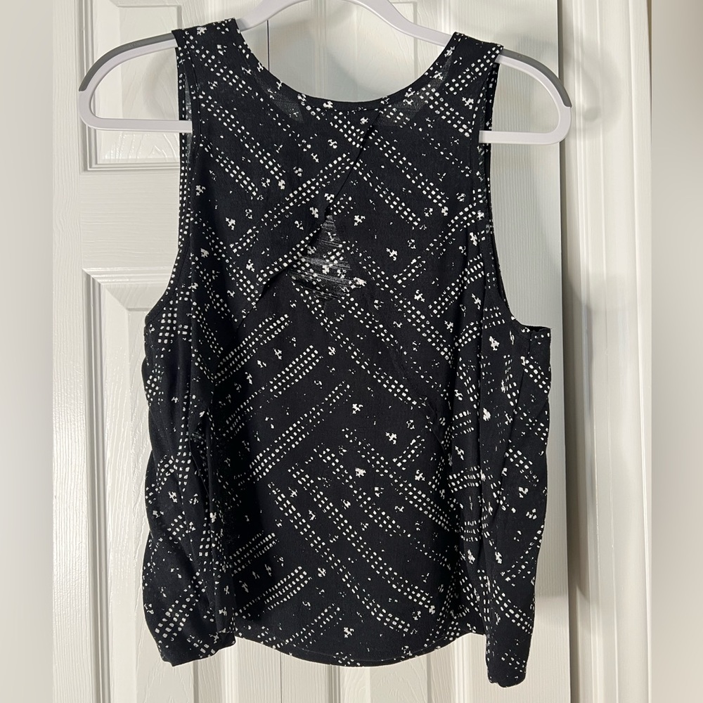 Free People Tank Top with Layered Neckline Detail